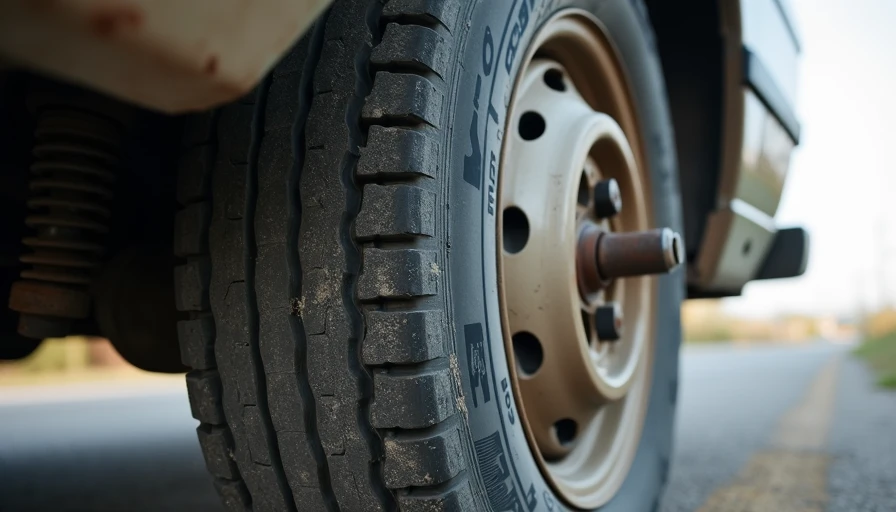 Close-up of tire and wheel well showing subtle ownership fatigue