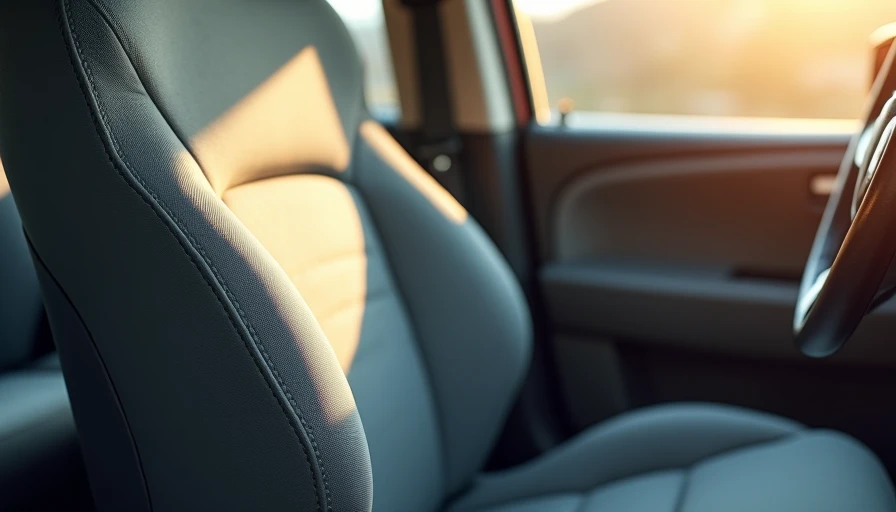 Close-up of well-used driver seat showing long-term ergonomic support