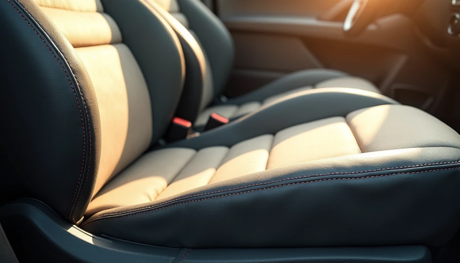 Worn driver seat showing real-world commute comfort and use