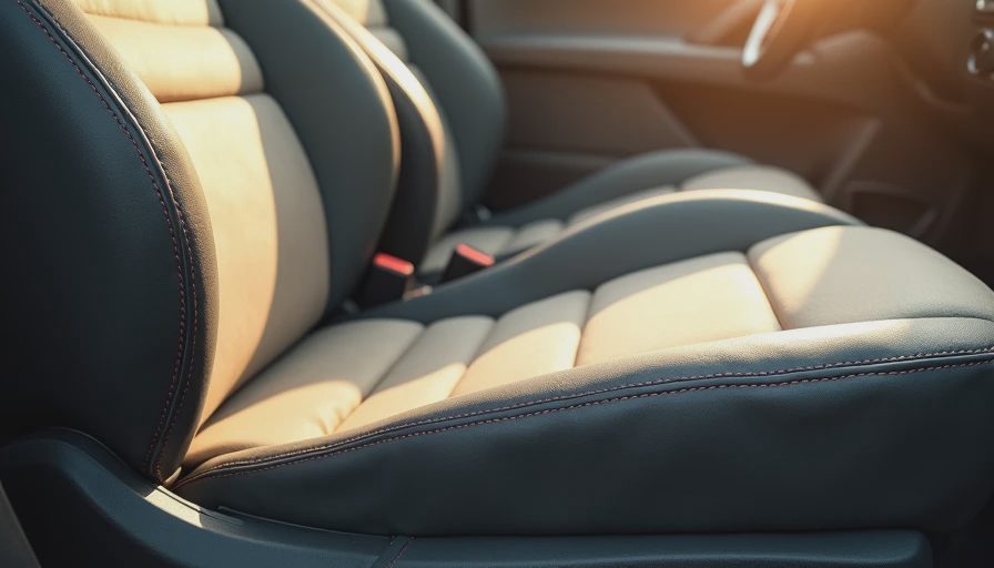 Worn driver seat showing real-world commute comfort and use