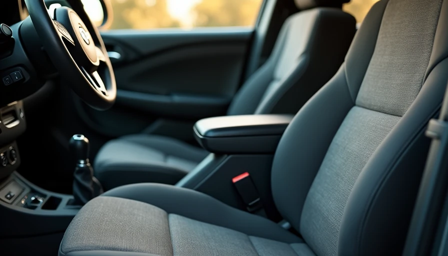 Worn driver seat and console showing the emotional wear of years of daily use
