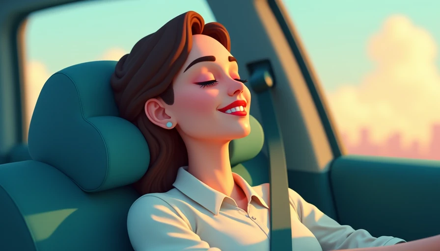 Visual context for car ride comfort