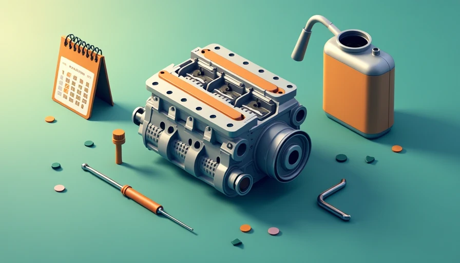 Illustration for engine oil change interval for cars